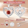 image:imageCDE 18K Rose Gold Heart Pendant Necklaces Gift Birthstone Jewelry Gift0107JanJulyWG