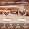 image:imageCDE 18K Rose Gold Heart Pendant Necklaces Gift Birthstone Jewelry Gift02Feb