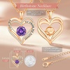 image:imageCDE 18K Rose Gold Heart Pendant Necklaces Gift Birthstone Jewelry Gift02Feb