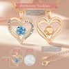 image:imageCDE 18K Rose Gold Heart Pendant Necklaces Gift Birthstone Jewelry Gift03Mar