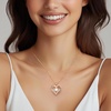 image:imageCDE 18K Rose Gold Heart Pendant Necklaces Gift Birthstone Jewelry Gift04Apr