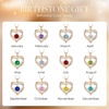 image:imageCDE 18K Rose Gold Heart Pendant Necklaces Gift Birthstone Jewelry Gift04AprSterling Silver