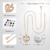 image:imageCDE 18K Rose Gold Heart Pendant Necklaces Gift Birthstone Jewelry Gift04AprSterling Silver