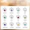 image:imageCDE 18K Rose Gold Heart Pendant Necklaces Gift Birthstone Jewelry Gift04AprWGSterling Silver