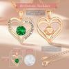 image:imageCDE 18K Rose Gold Heart Pendant Necklaces Gift Birthstone Jewelry Gift05May