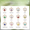 image:imageCDE 18K Rose Gold Heart Pendant Necklaces Gift Birthstone Jewelry Gift05MaySterling Silver