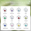 image:imageCDE 18K Rose Gold Heart Pendant Necklaces Gift Birthstone Jewelry Gift05MayWGSterling Silver