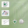 image:imageCDE 18K Rose Gold Heart Pendant Necklaces Gift Birthstone Jewelry Gift05MayWGSterling Silver