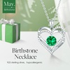 image:imageCDE 18K Rose Gold Heart Pendant Necklaces Gift Birthstone Jewelry Gift05MayWGSterling Silver