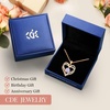 image:imageCDE 18K Rose Gold Heart Pendant Necklaces Gift Birthstone Jewelry Gift06June