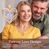 image:imageCDE 18K Rose Gold Heart Pendant Necklaces Gift Birthstone Jewelry Gift06June