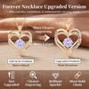 image:imageCDE 18K Rose Gold Heart Pendant Necklaces Gift Birthstone Jewelry Gift06June