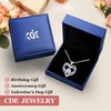 image:imageCDE 18K Rose Gold Heart Pendant Necklaces Gift Birthstone Jewelry Gift06JuneWG