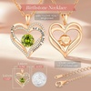 image:imageCDE 18K Rose Gold Heart Pendant Necklaces Gift Birthstone Jewelry Gift08Aug