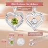 image:imageCDE 18K Rose Gold Heart Pendant Necklaces Gift Birthstone Jewelry Gift08AugWG