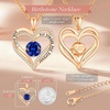 image:imageCDE 18K Rose Gold Heart Pendant Necklaces Gift Birthstone Jewelry Gift09Sept