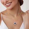 image:imageCDE 18K Rose Gold Heart Pendant Necklaces Gift Birthstone Jewelry Gift09SeptWG