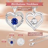 image:imageCDE 18K Rose Gold Heart Pendant Necklaces Gift Birthstone Jewelry Gift09SeptWG