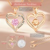 image:imageCDE 18K Rose Gold Heart Pendant Necklaces Gift Birthstone Jewelry Gift10Oct