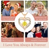 image:imageCDE 18K Rose Gold Heart Pendant Necklaces Gift Birthstone Jewelry Gift11Nov