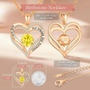 image:imageCDE 18K Rose Gold Heart Pendant Necklaces Gift Birthstone Jewelry Gift11Nov