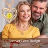 image:imageCDE 18K Rose Gold Heart Pendant Necklaces Gift Birthstone Jewelry Gift11Nov