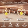 image:imageCDE 18K Rose Gold Heart Pendant Necklaces Gift Birthstone Jewelry Gift11Nov