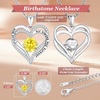 image:imageCDE 18K Rose Gold Heart Pendant Necklaces Gift Birthstone Jewelry Gift11NovWG