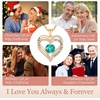 image:imageCDE 18K Rose Gold Heart Pendant Necklaces Gift Birthstone Jewelry Gift12Dec