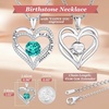 image:imageCDE 18K Rose Gold Heart Pendant Necklaces Gift Birthstone Jewelry Gift12DecWG