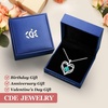 image:imageCDE 18K Rose Gold Heart Pendant Necklaces Gift Birthstone Jewelry Gift12DecWG