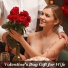 image:imageCDE 18K Rose Gold Heart Pendant Necklaces Gift Birthstone Jewelry Gift12DecWG