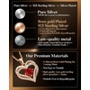 image:imageCDE 18K Rose Gold Heart Pendant NecklacesBirthstone Jewelry Gifts for Wife0107JanJulRuby RedRose Gold