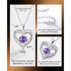 image:imageCDE 18K Rose Gold Heart Pendant NecklacesBirthstone Jewelry Gifts for Wife02Feb