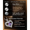 image:imageCDE 18K Rose Gold Heart Pendant NecklacesBirthstone Jewelry Gifts for Wife02Feb