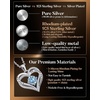 image:imageCDE 18K Rose Gold Heart Pendant NecklacesBirthstone Jewelry Gifts for Wife03MarAquamarine Blue