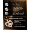 image:imageCDE 18K Rose Gold Heart Pendant NecklacesBirthstone Jewelry Gifts for Wife04AprClear WhiteRose Gold