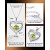 image:imageCDE 18K Rose Gold Heart Pendant NecklacesBirthstone Jewelry Gifts for Wife08AugPeridot Green