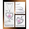 image:imageCDE 18K Rose Gold Heart Pendant NecklacesBirthstone Jewelry Gifts for Wife10OctVintage Pink