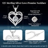 image:imageCDE 18K Rose Gold Heart Pendant NecklacesBirthstone Jewelry Gifts for WifeMoissaniteSilver