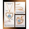 image:imageCDE 18K Rose Gold Heart Pendant NecklacesBirthstone Jewelry Gifts for WifeRose Gold03Mar
