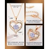 image:imageCDE 18K Rose Gold Heart Pendant NecklacesBirthstone Jewelry Gifts for WifeRose Gold06June