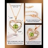 image:imageCDE 18K Rose Gold Heart Pendant NecklacesBirthstone Jewelry Gifts for WifeRose Gold08Aug