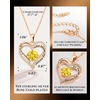 image:imageCDE 18K Rose Gold Heart Pendant NecklacesBirthstone Jewelry Gifts for WifeRose Gold11Nov