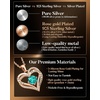 image:imageCDE 18K Rose Gold Heart Pendant NecklacesBirthstone Jewelry Gifts for WifeRose Gold12Dec