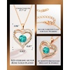 image:imageCDE 18K Rose Gold Heart Pendant NecklacesBirthstone Jewelry Gifts for WifeRose Gold12Dec