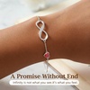 image:imageCDE 925 Sterling Silver Infinity Birthstone Bracelet Jewelry Gift for Women0107JanJulRuby Red