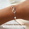 image:imageCDE 925 Sterling Silver Infinity Birthstone Bracelet Jewelry Gift for Women04AprClear White