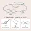 image:imageCDE 925 Sterling Silver Infinity Birthstone Bracelet Jewelry Gift for Women04AprClear White