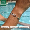 image:imageCDE 925 Sterling Silver Infinity Birthstone Bracelet Jewelry Gift for Women05MayEmerald Green